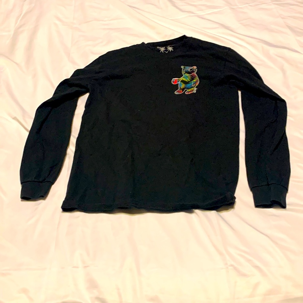 Black Long Sleeve Tee | S | 100% Cotton | Riot Society